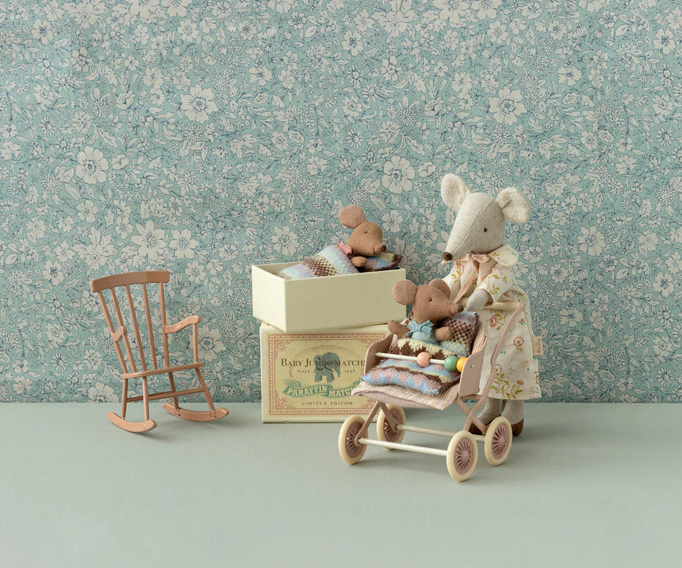 NEW Maileg Mouse Rocking Chair - Powder