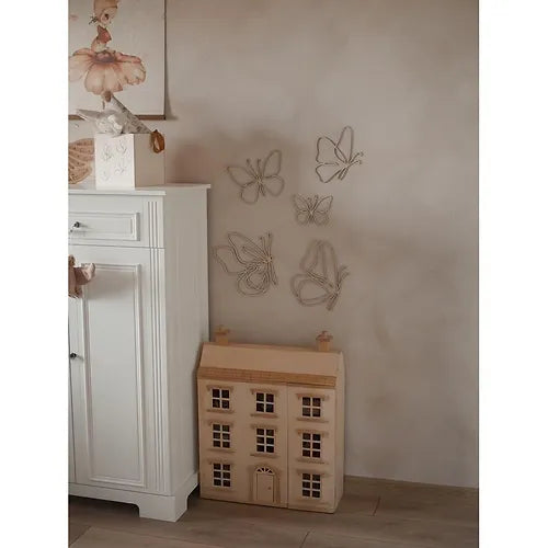 Wooden Wall Butterflies - Set Of 6