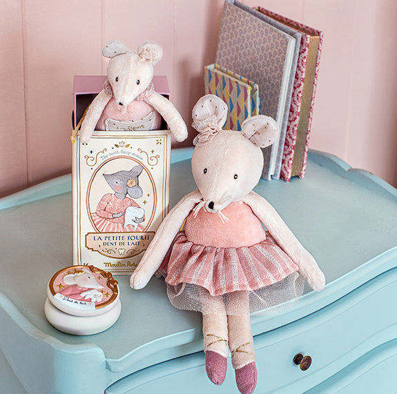 Moulin Roty Pink Mouse - La Petite Ecole de Dance