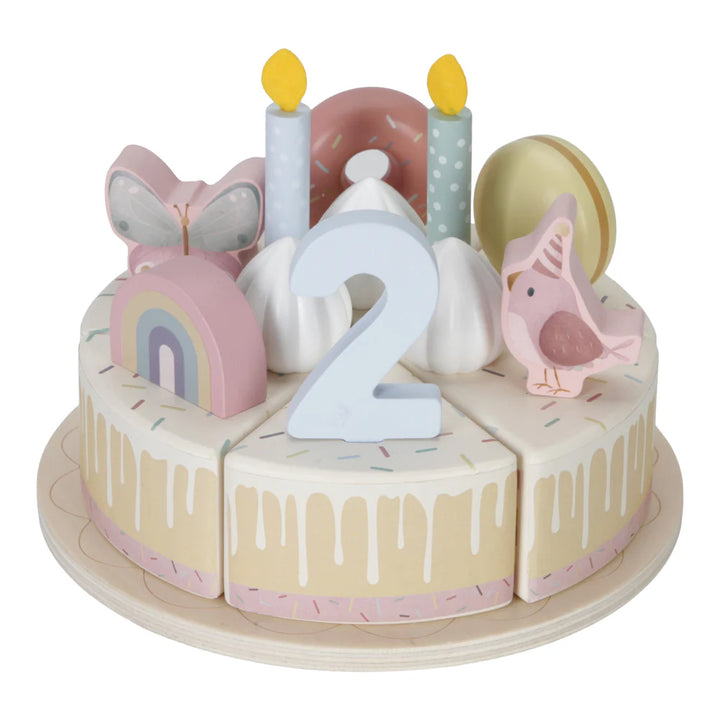 Little Dutch Wooden Pink Birthday Cake