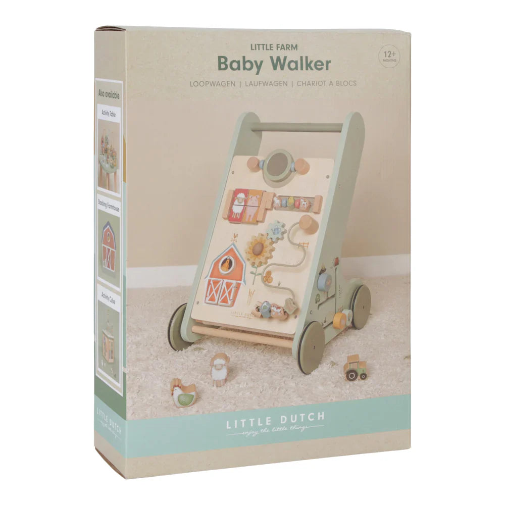 Little Dutch Wooden Baby Activity Walker