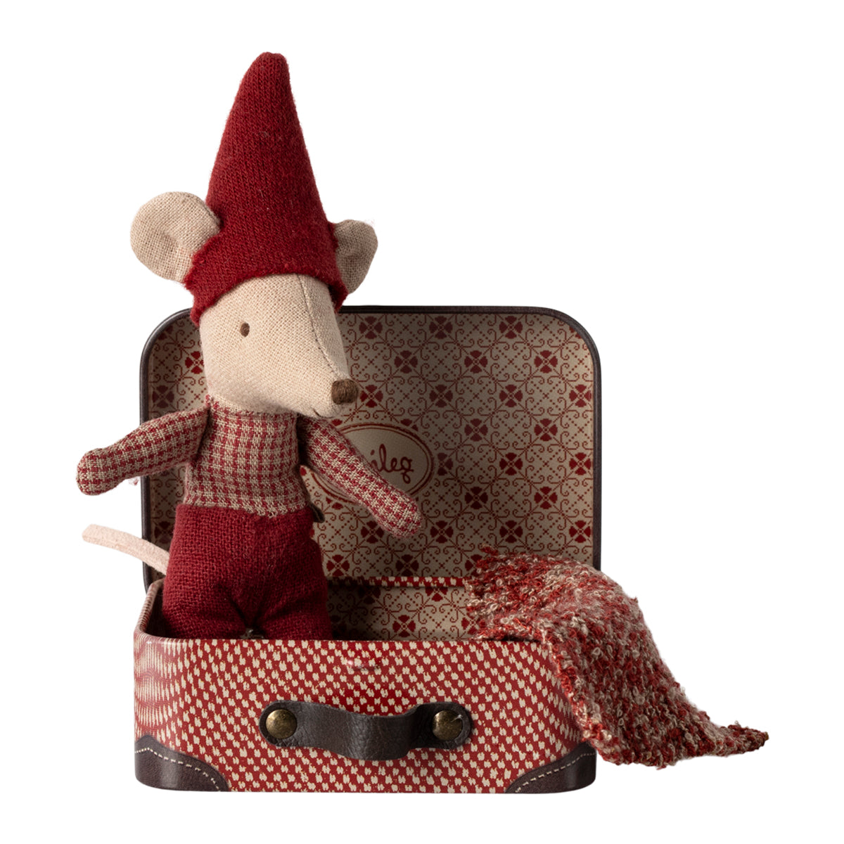 Maileg Christmas Mouse Baby In A Suitcase