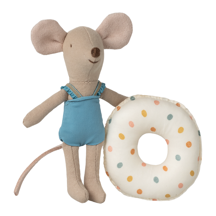 Maileg Beach Mouse With Multi Dot Float - Little Sister