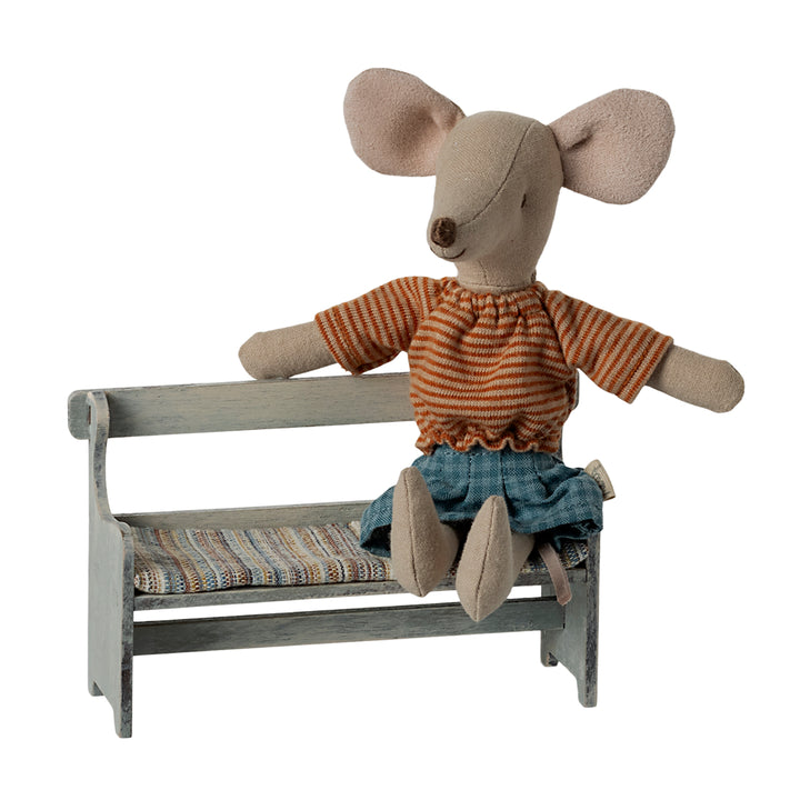 New Maileg Mouse Bench- Off White