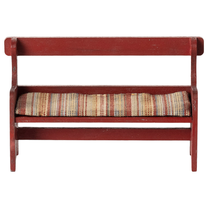 New Maileg Mouse Bench- Red