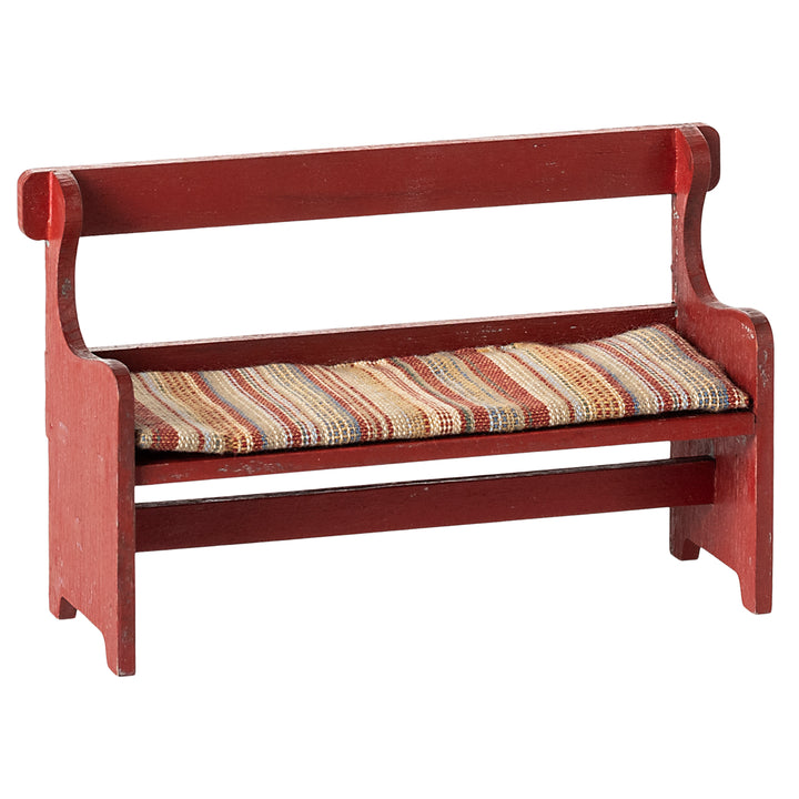 Nouveau banc pour souris Maileg - Rouge