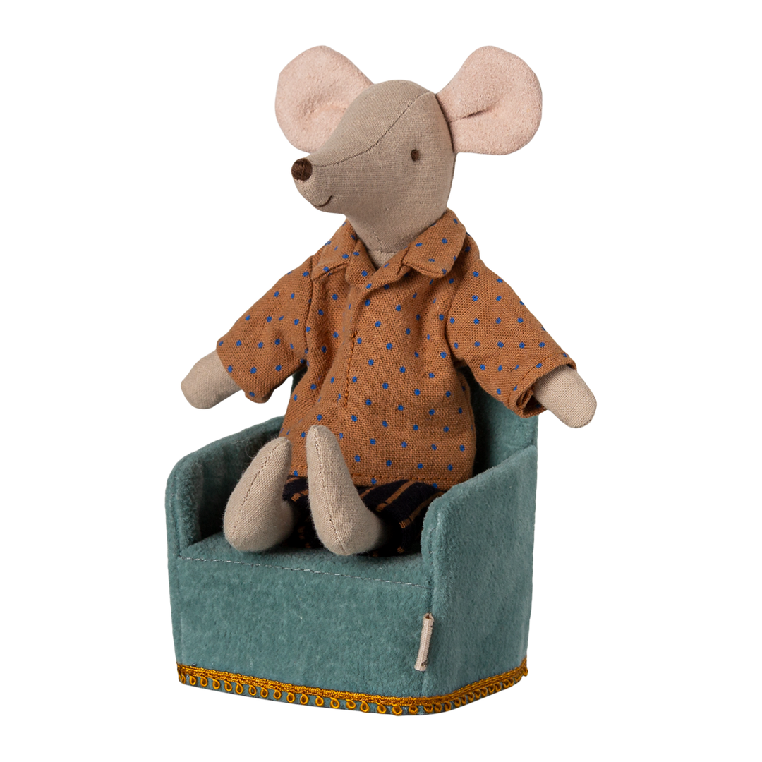 Maileg Mouse Chair - Green