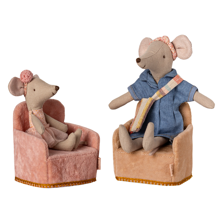 Maileg Mouse Chair - Powder