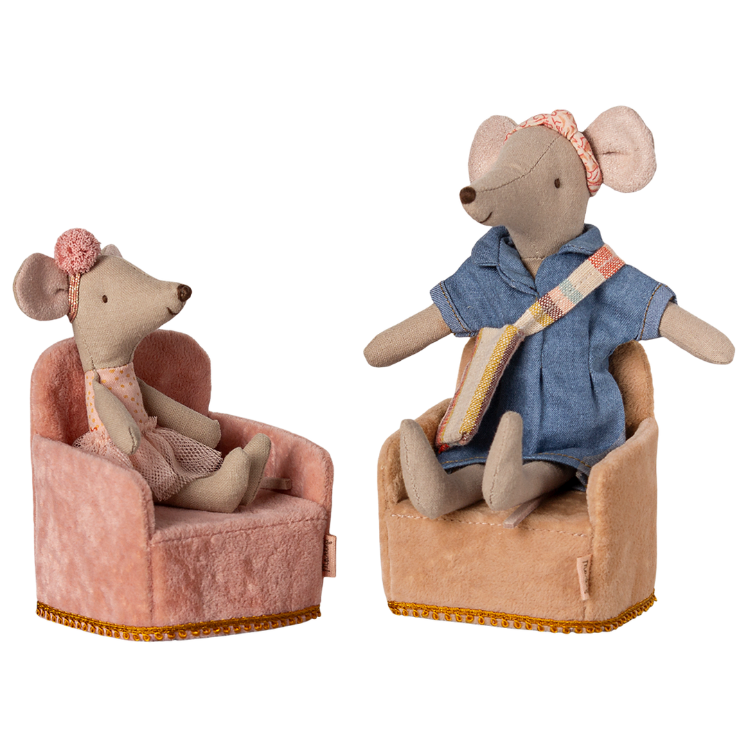 Maileg Mouse Chair - Rose