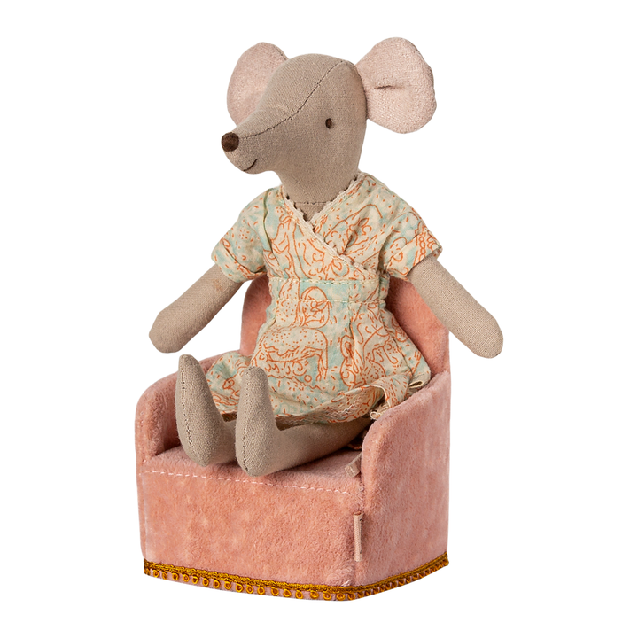 Maileg Mouse Chair - Rose