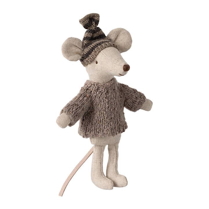 Maileg Knitted Sweater & Hat - Big Brother Mouse