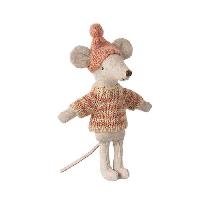 Maileg Knitted Sweater & Hat - Big Sister Mouse