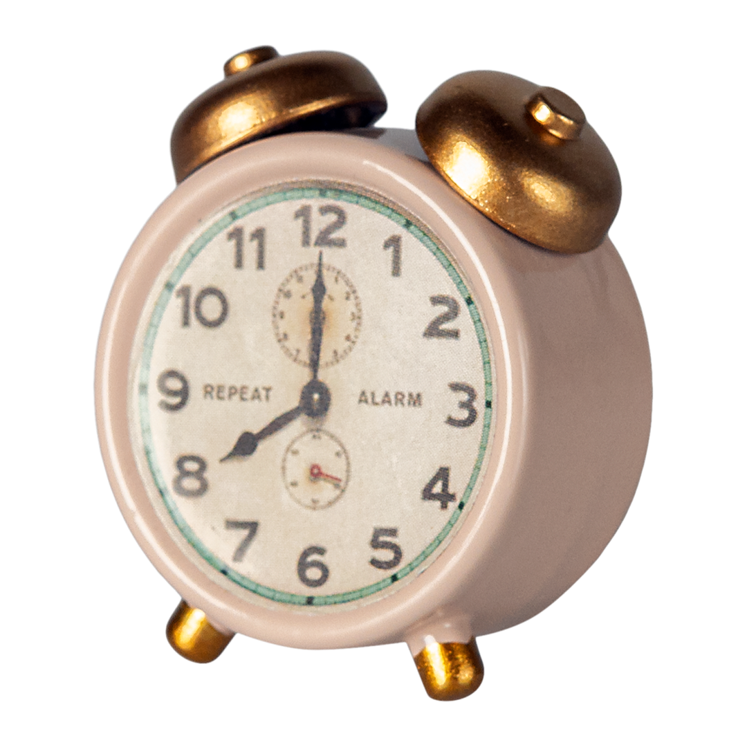 Maileg Mouse Alarm Clock - Powder