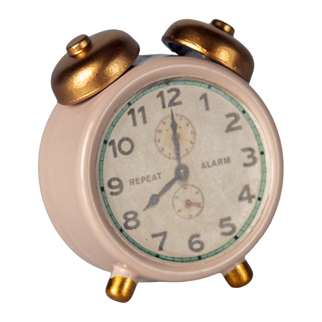 Maileg Mouse Alarm Clock - Powder