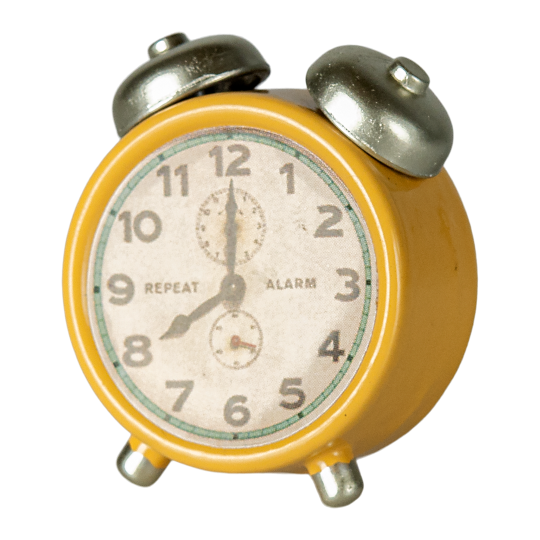 Maileg Mouse Alarm Clock - Yellow