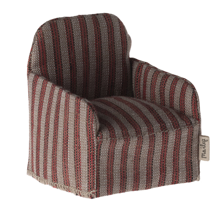 Maileg Mouse Chair - Red Stripe