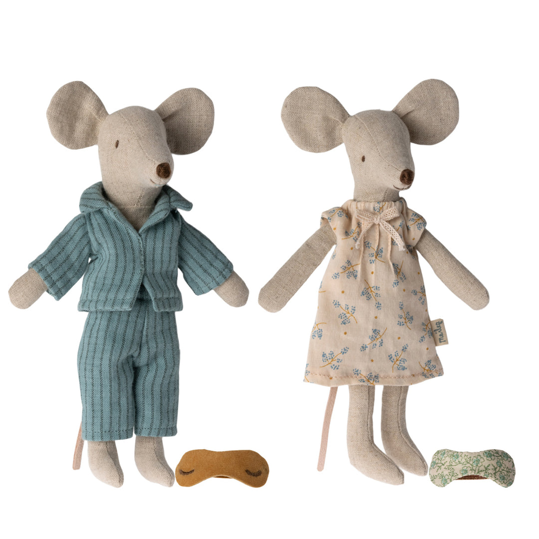 NEW Maileg Mice in a Cigar Box - Mum & Dad