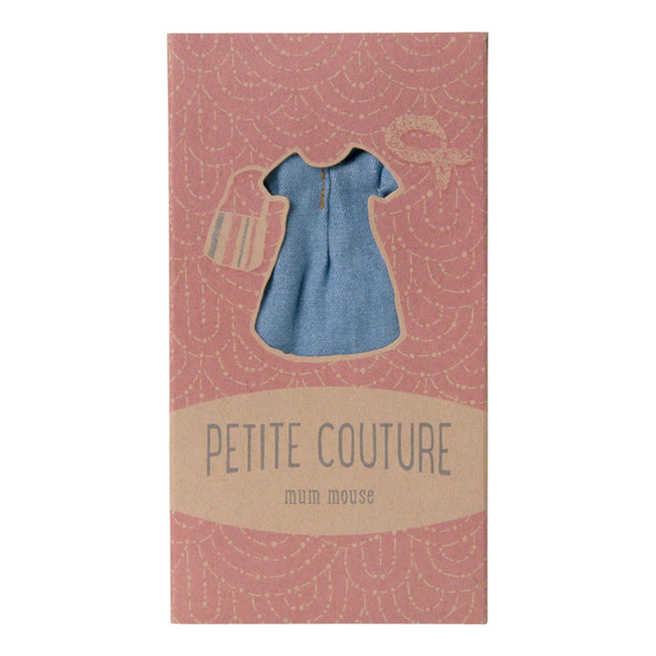 Maileg Mouse Mum Clothes - Denim Dress & Bag