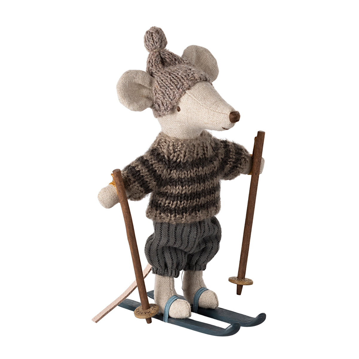 Maileg Winter Mouse With Ski Set - Big Brother