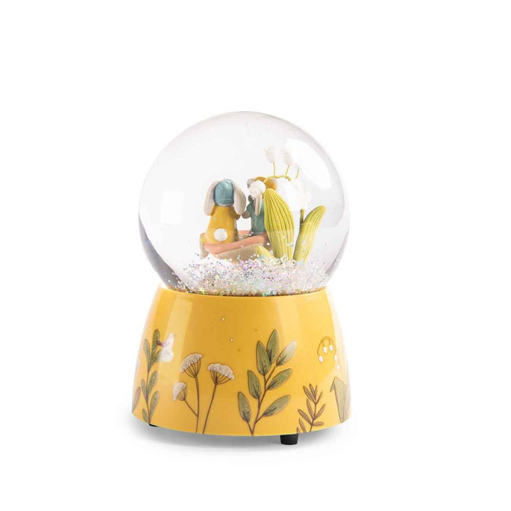 Musical Snow Globe Trois Petits Lapins