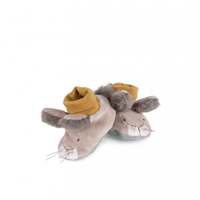 Moulin Roty Weiche Babyschuhe - Hase