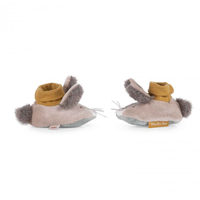 Moulin Roty Soft Baby Slippers - Bunny