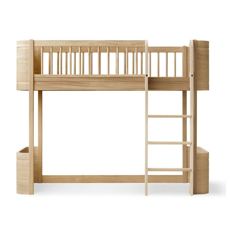 Oliver Furniture Wood Mini+ Low Loft Bed - Oak