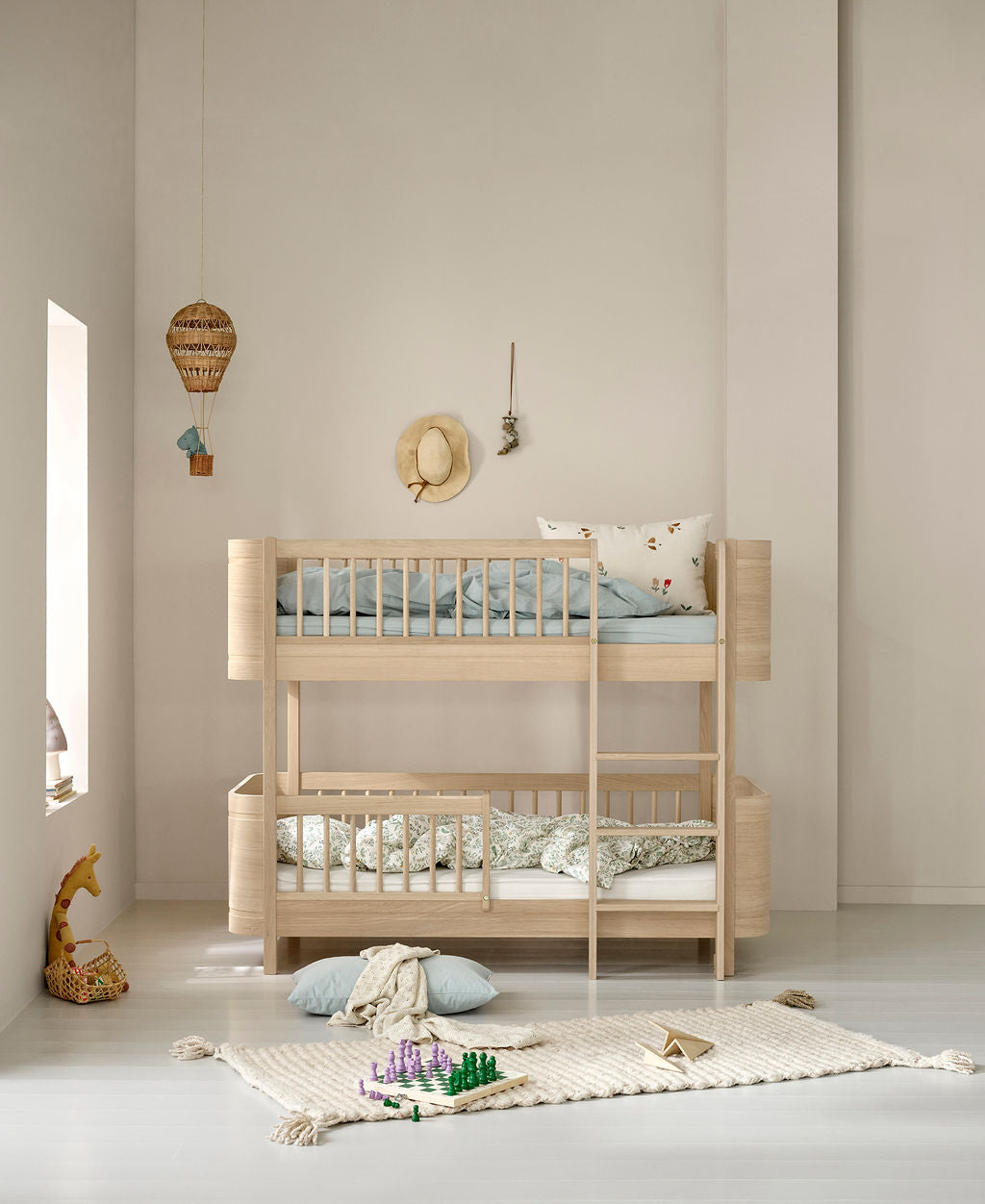 Oliver Furniture Wood Mini+ niedriges Etagenbett – Eiche