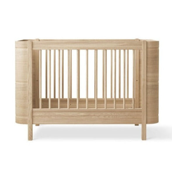 Wood Mini+ Cot Bed Excl. Junior Kit - Oak