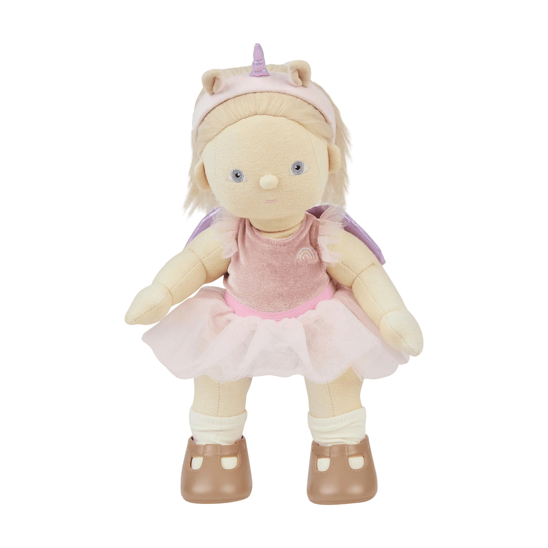 Olli Ella Dinkum Doll Unicorn Outfit -Pink