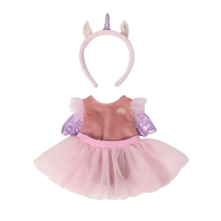 Olli Ella Dinkum Doll Unicorn Outfit -Pink