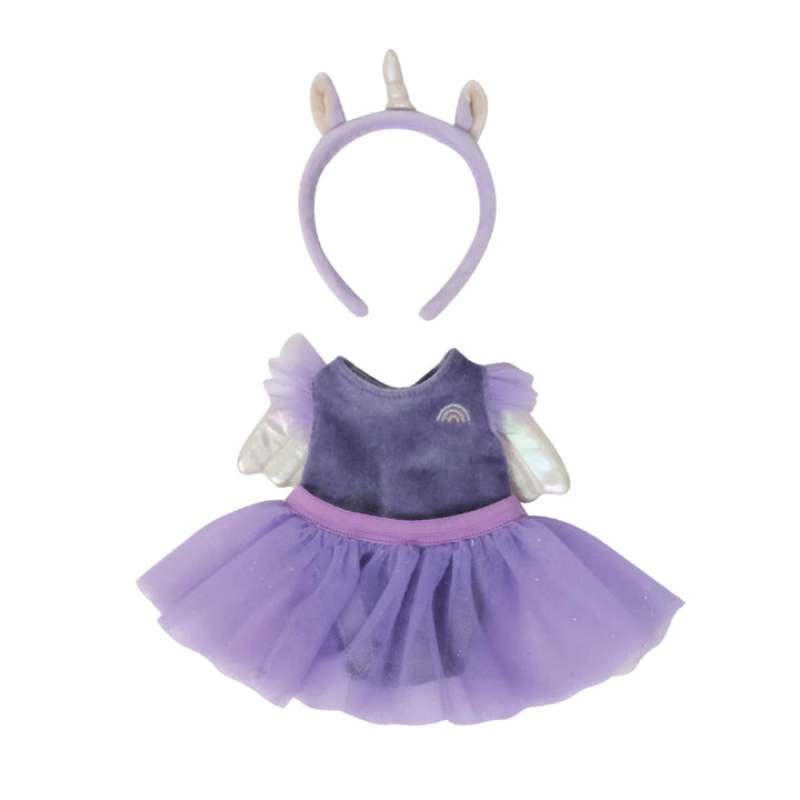 Olli Ella Dinkum Doll Unicorn Outfit - Lilac