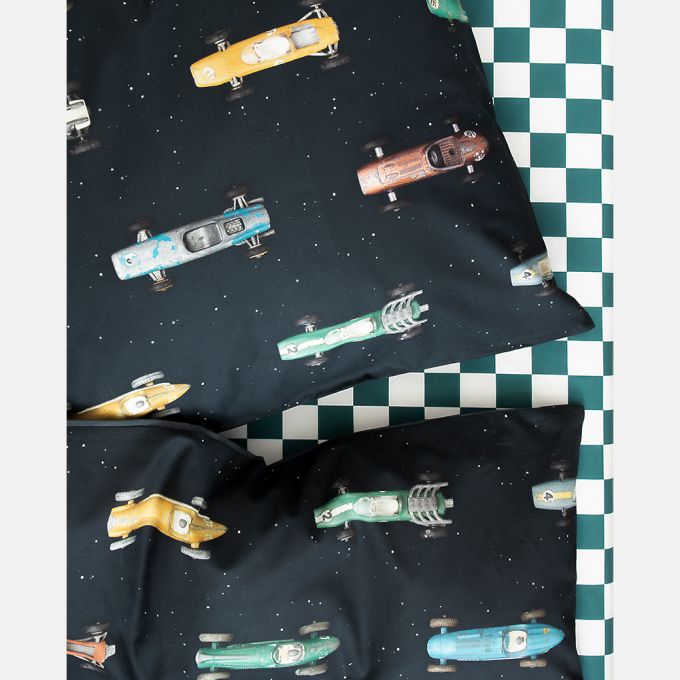 Race Car Dark Bedding Set - Single