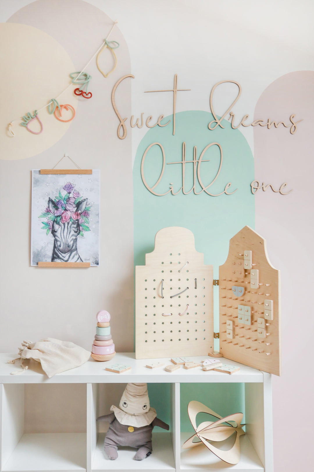 Wooden Wall Sign - Sweet Dreams Little One