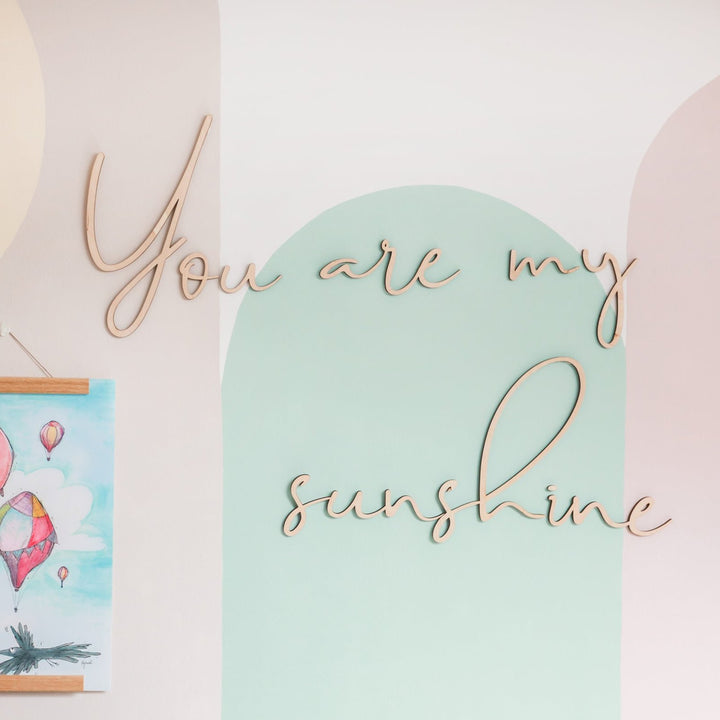 Wooden Wall Sign - You Are My Sunshine