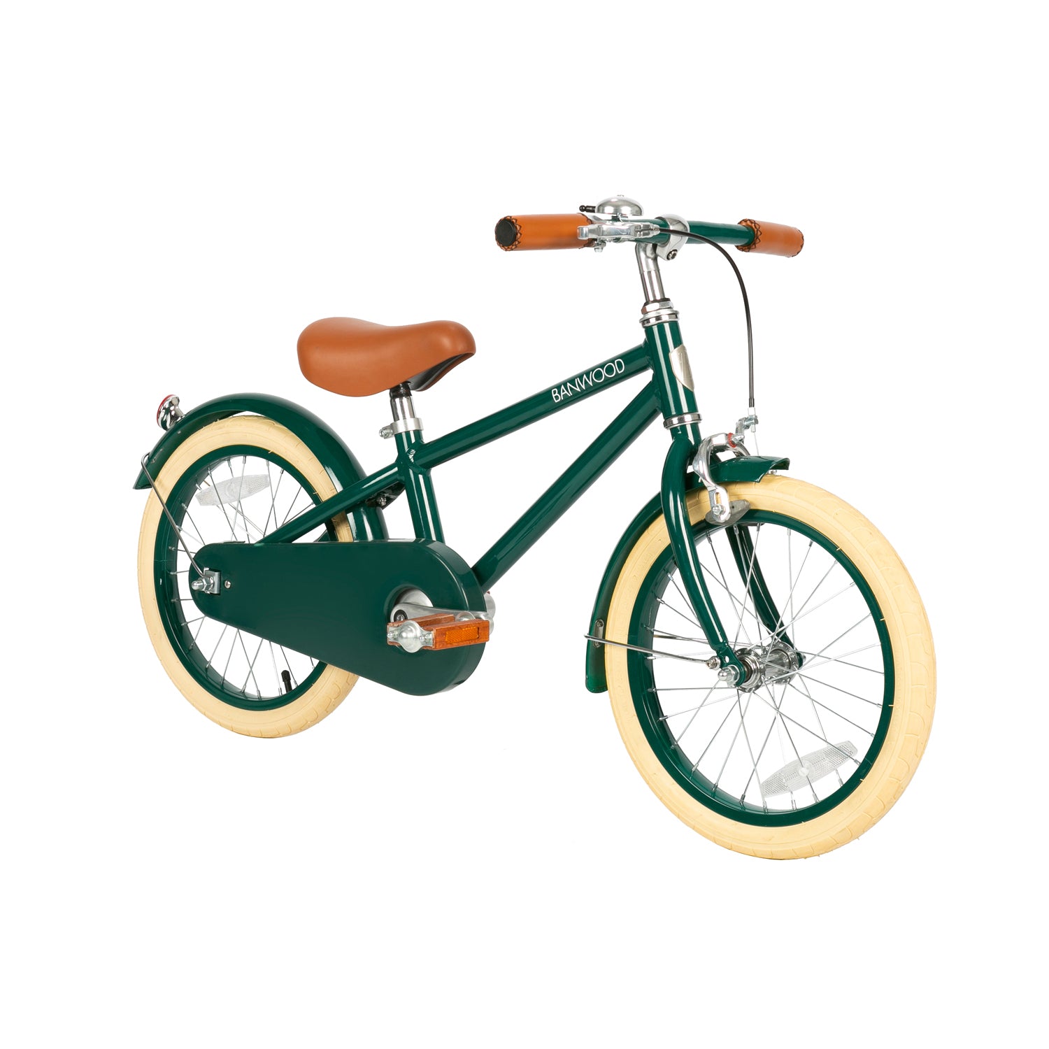 Banwood Classic 16 Kids Pedal Bike Green Josh Jenna