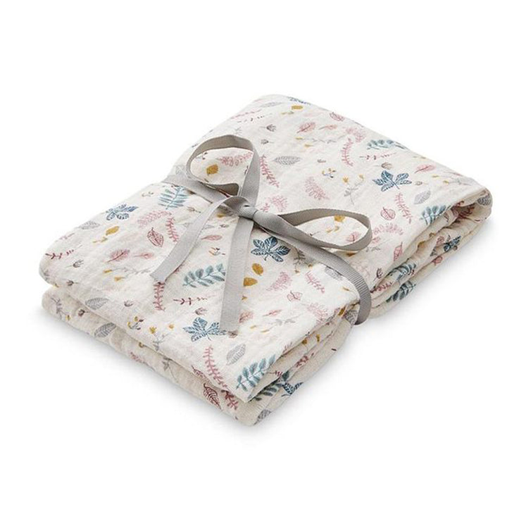 Cam Cam Copenhagen Organic Swaddle Light - Pressed Leaves Rose