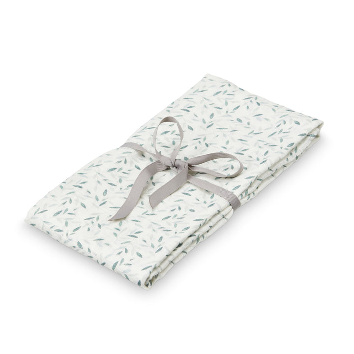 Cam Cam Copenhagen Organic Swaddle Light - Green Leaves