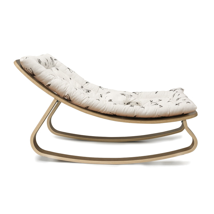 Charlie Crane Levo Baby Rocker - Walnut + Fawn Cushion