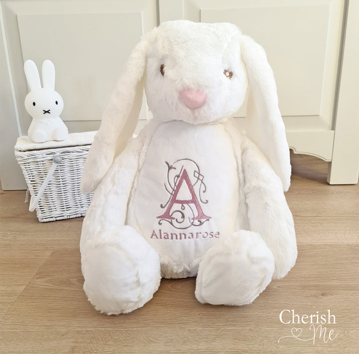 Cherish Me Personalised White Bunny