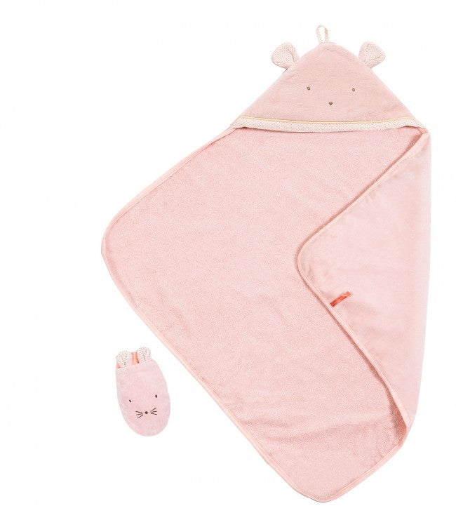 Moulin Roty Il était Une Fois Hooded Baby Towel Set