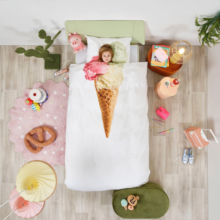 Snurk Ice Cream Organic Bedding Set