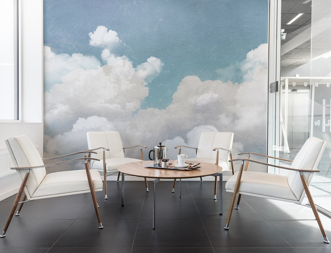 Kids Custom Wall Mural - Cuddle Clouds