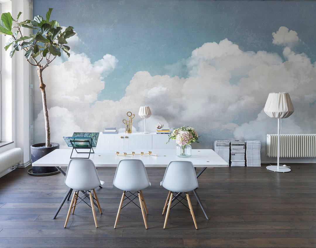 Kids Custom Wall Mural - Cuddle Clouds