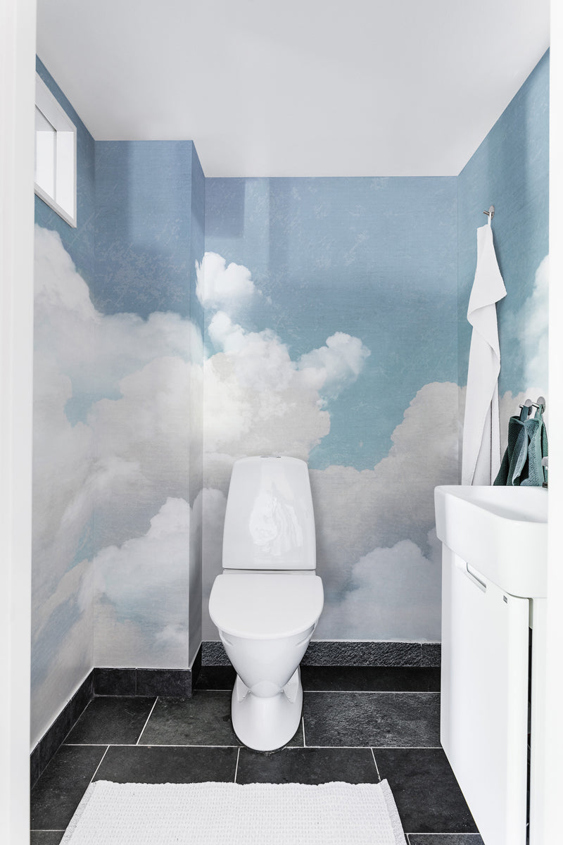 Kids Custom Wall Mural - Cuddle Clouds