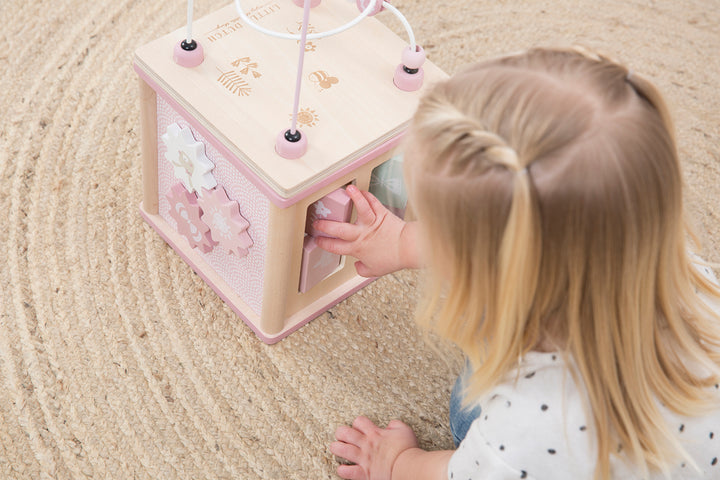 Little Dutch Wooden Activity Cube - Pink