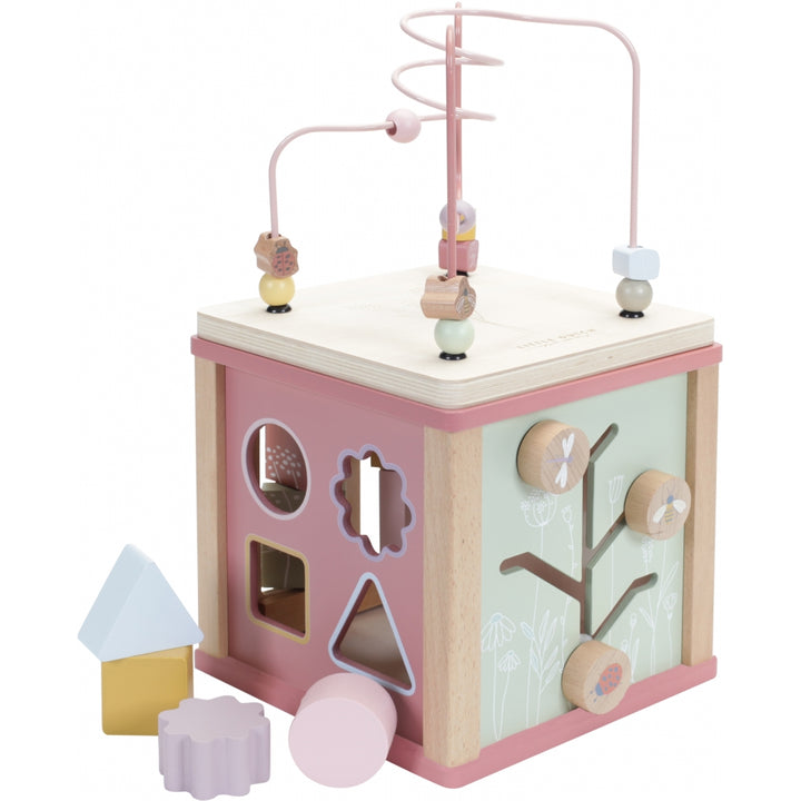 Little Dutch Wooden Activity Cube - Pink