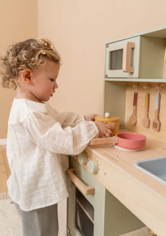 Little Dutch Wooden Toy Kitchen - Mint