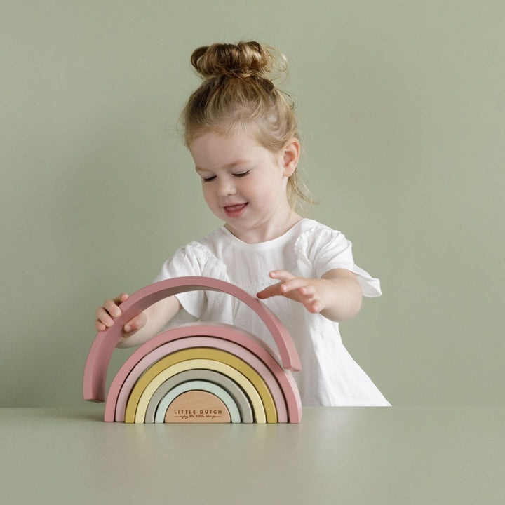 Little Dutch Rainbow Stacker - Pink