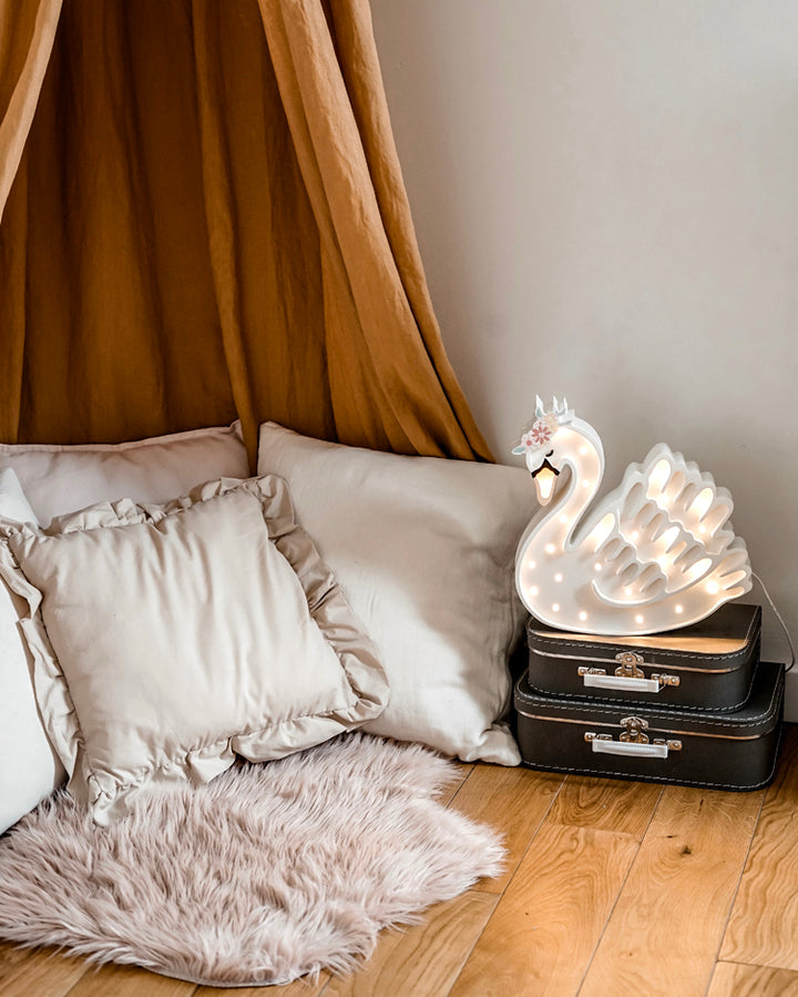 Lampe Cygne Little Lights - Fleur du Lac Blanche